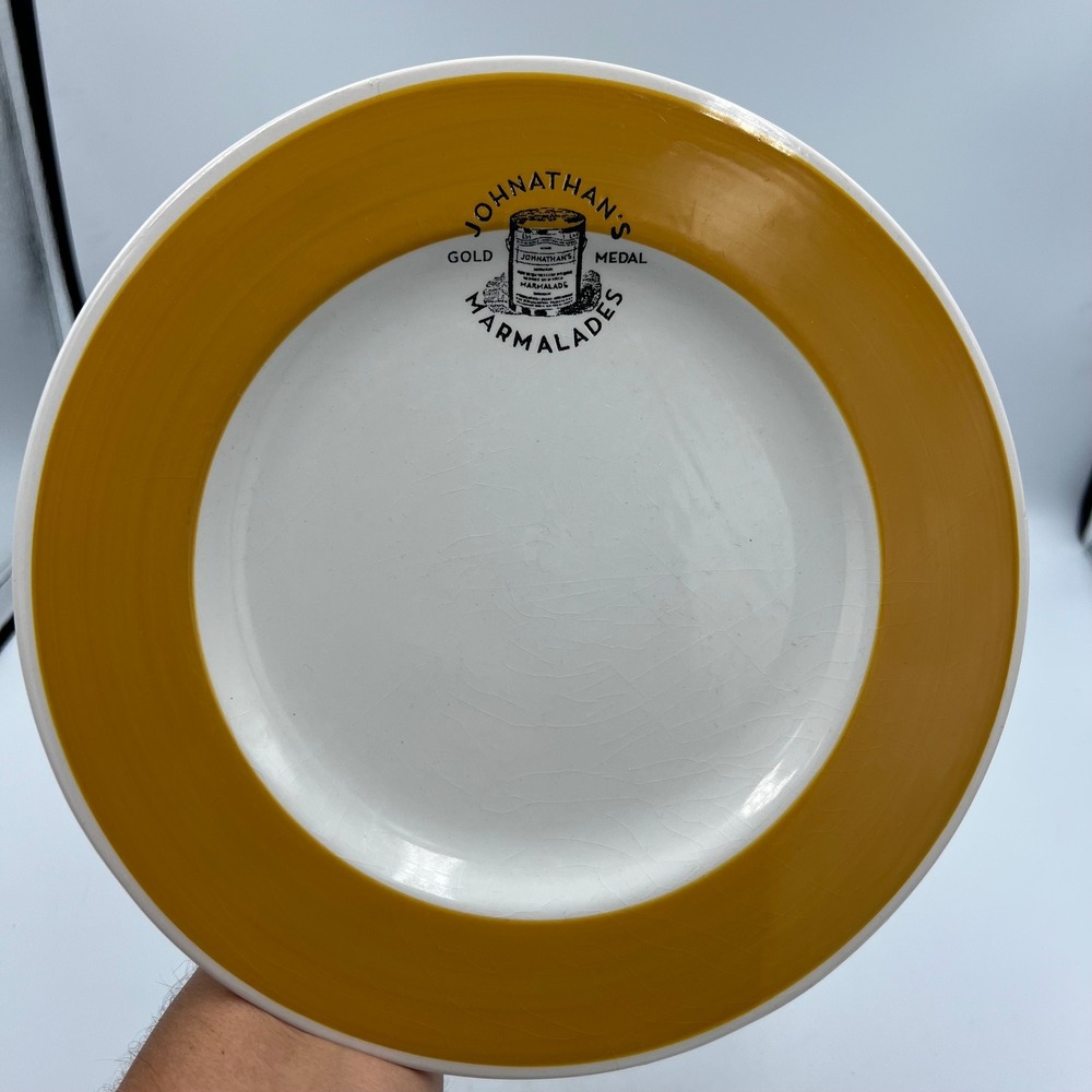 Williams Sonoma Johnathan's Marmalades Plate Gold‎ Medal Dish Charger Yellow 9"
